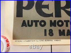 Federico Seneca, Vers 1950 COPPA DELLA PERUGINA Affiche Vintage Originale