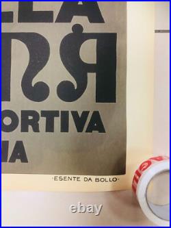 Federico Seneca, Vers 1950 COPPA DELLA PERUGINA Affiche Vintage Originale