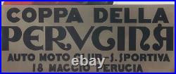 Federico Seneca, Vers 1950 COPPA DELLA PERUGINA Affiche Vintage Originale