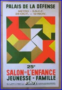 Fix Masseau 70's Affiche 25è Salon de l'Enfance Paris