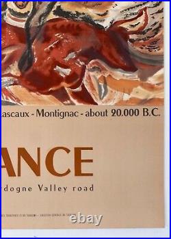 France Dordogne. Prehistoric cave paintings at Lascaux. Mourlot imprimeur