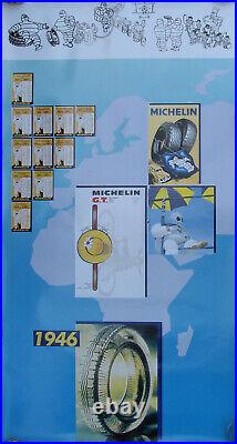G279 2 Affiches Michelin 1946/86 Envoie Sous Tube Bel Etat D'ensemble