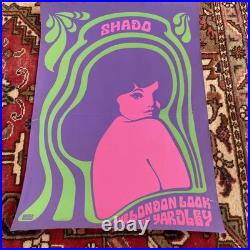 GILLES MONET Affiche Originale YARDLEY Shado 1960 Psychédélique Mod Pop ABÉTAT