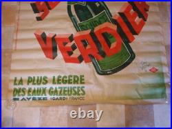 Géo YRRAB affiche originale couleur 1931 SOURCE VERDIER 160 x 120 cm Avèze GARD
