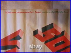Géo YRRAB affiche originale couleur 1931 SOURCE VERDIER 160 x 120 cm Avèze GARD