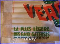 Géo YRRAB affiche originale couleur 1931 SOURCE VERDIER 160 x 120 cm Avèze GARD