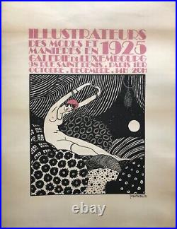 Georges Lepape Affiche Lithographie Illustrateurs Modes 1925 Original Poster