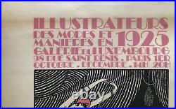 Georges Lepape Affiche Lithographie Illustrateurs Modes 1925 Original Poster