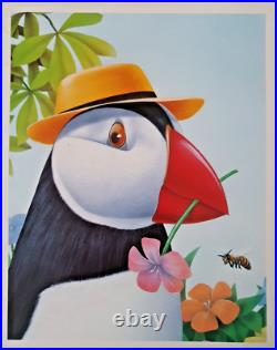 Glaxo Affiche Publicitaire Originale Pingouin Gsk 80's