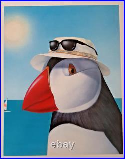 Glaxo Affiche Publicitaire Originale Pingouin Gsk 80's