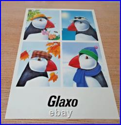 Glaxo Affiche Publicitaire Originale Pingouin Gsk 80's