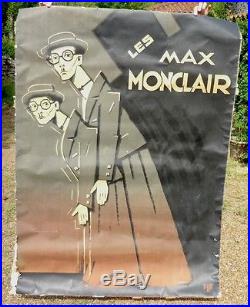 Grande AFFICHE Ancienne Les Max Monclair HARFORD de Théâtre Cinéma 1930