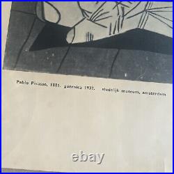 Grande AFFICHE PABLO PICASSO Guernica- Stedelijk museum Amsterdam 70138 cm