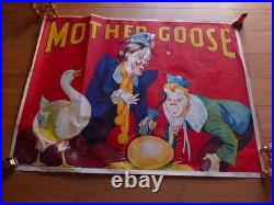 Grande Affiche Lithographiee Mother Goose (oie), Old Poster