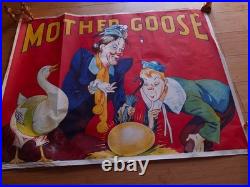 Grande Affiche Lithographiee Mother Goose (oie), Old Poster