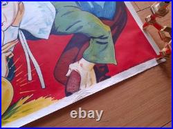 Grande Affiche Lithographiee Mother Goose (oie), Old Poster