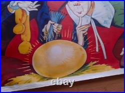 Grande Affiche Lithographiee Mother Goose (oie), Old Poster