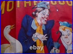 Grande Affiche Lithographiee Mother Goose (oie), Old Poster
