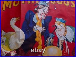 Grande Affiche Lithographiee Mother Goose (oie), Old Poster