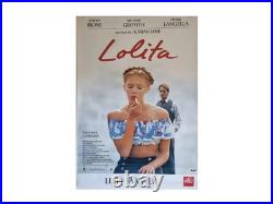 Grande affiche cinéma vintage lolita adrian lyne 1997 film original