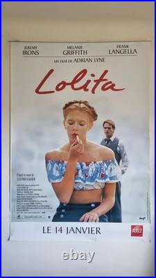 Grande affiche cinéma vintage lolita adrian lyne 1997 film original