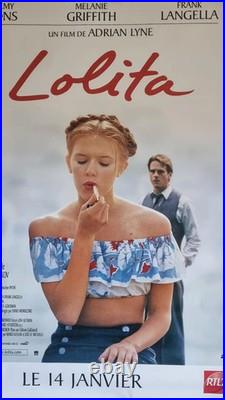 Grande affiche cinéma vintage lolita adrian lyne 1997 film original