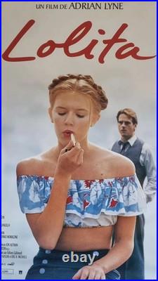 Grande affiche cinéma vintage lolita adrian lyne 1997 film original