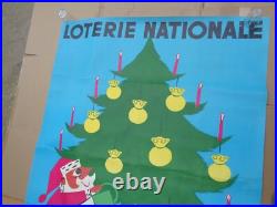 Grande affiche originale loterie nationale 1956 156 cm x 115,5 cm Fix-Masseau
