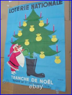 Grande affiche originale loterie nationale 1956 156 cm x 115,5 cm Fix-Masseau