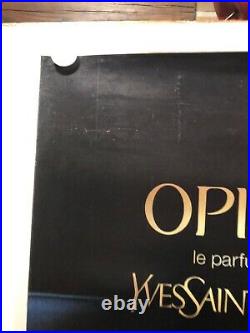 Grande et Rare affiche ancienne parfum Opium d Yves Saint Laurent