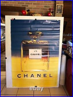 Grande et rare affiche ancienne Andy Warhol Chanel numéro 5