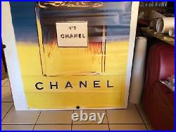 Grande et rare affiche ancienne Andy Warhol Chanel numéro 5
