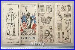 Grands Magasins du Louvre Rare dépliant catalogue American Army / WW1 Uniforme