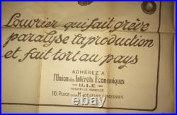 Grève. Double Affiche Illustrée Contre La Gréve, 1930- 1940
