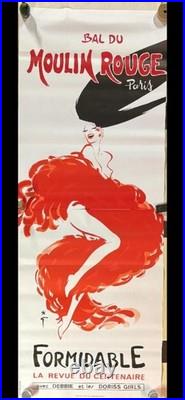 Gruau-Affiche originale Bal du Moulin Rouge Formidable 317x116cm (2 panneaux)