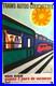 Guy Georget Trains Autos Couchettes Affiche Originale Très Rare 1968