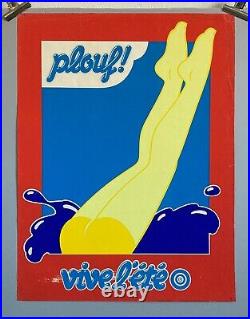 Hauss FRIEDEMANN Affiche originale Plouf! Vive l'été- PRISUNIC C. 1970