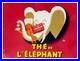 Hervé MORVAN Thé de l'éléphant, affiche ancienne originale signée 1952