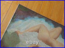 Impression Sur Toile Du Peintre Earl Moran Des Annees 70's, Pin Up, Pinup