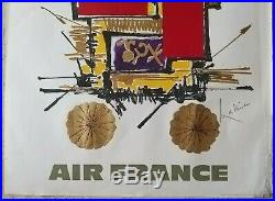 Japan/Japon Air France, Affiche ancienne/original poster Georges Mathieu Draeger