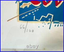 Javier Mariscal Coup de Vents Le Havre 1994 Affiche signée n°66/100 80×60