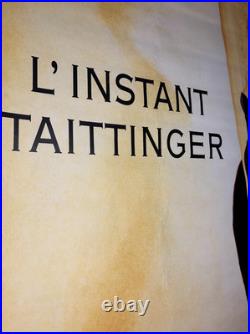 L'Instant Taittinger Affiche Publicitaire Champagne Vintage 175x120 1988