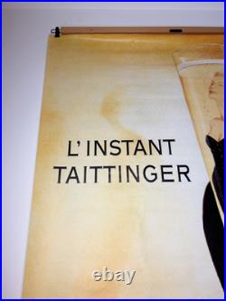 L'Instant Taittinger Affiche Publicitaire Champagne Vintage 175x120 1988