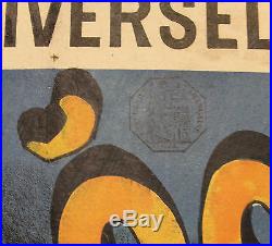 LE PAYS DES FEES / EXPO UNIVERSELLE 1889 Affiche origin. Entoilée Litho CHERET