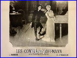 LES CONTES D'HOFFMANN. De J. OFFENBACH Opéra en IV actes 1881. AFFICHE ORIGINALE