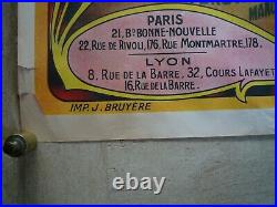 LOT affiches anciennes CHAPELLERIE BRUYAS