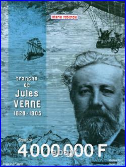 LOTERIE NATIONALE Tranche de Jules VERNE Affichette originale entoilée 1985