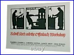 Lance Hidy Poster for Seminar Rudolf Koch and the Offenbach Workshop, 1980