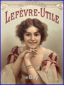 Lefèvre-Utile Panonceau lithographié 1898 / LU