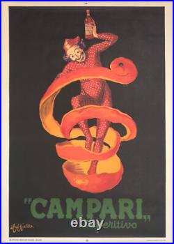 Leonetto Cappiello, 1950 Spiritello Campari Affiche Originale Cm 140 X 100